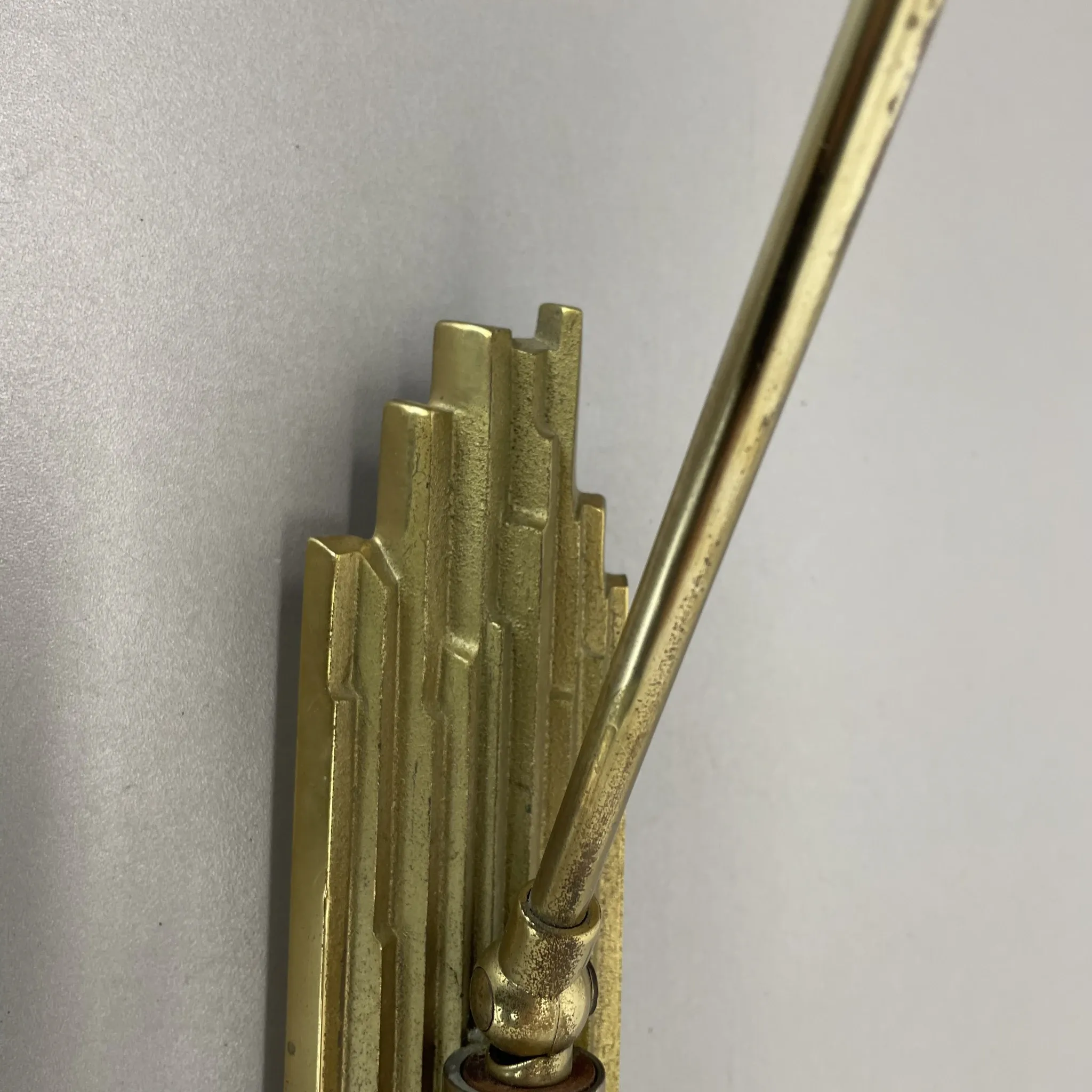 Rare Adjustable Theatre Wall Light in Brass in the Style of Stilnovo, Italy 1950s