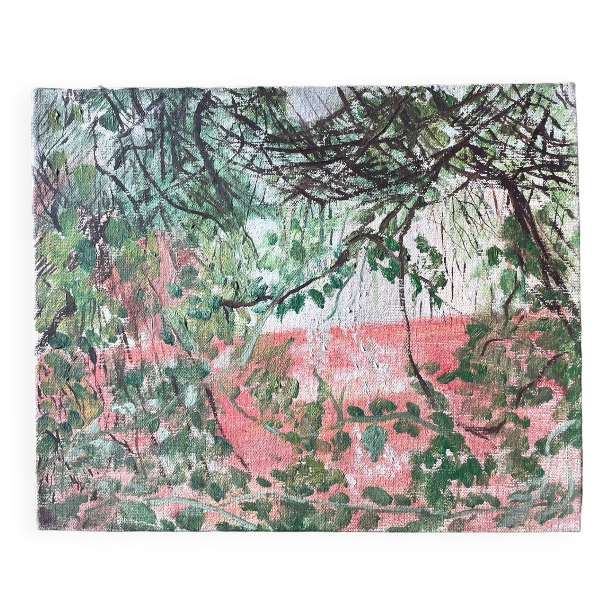 Vintage 70s landscape painting