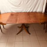 Table ronde avec 3 rallonges