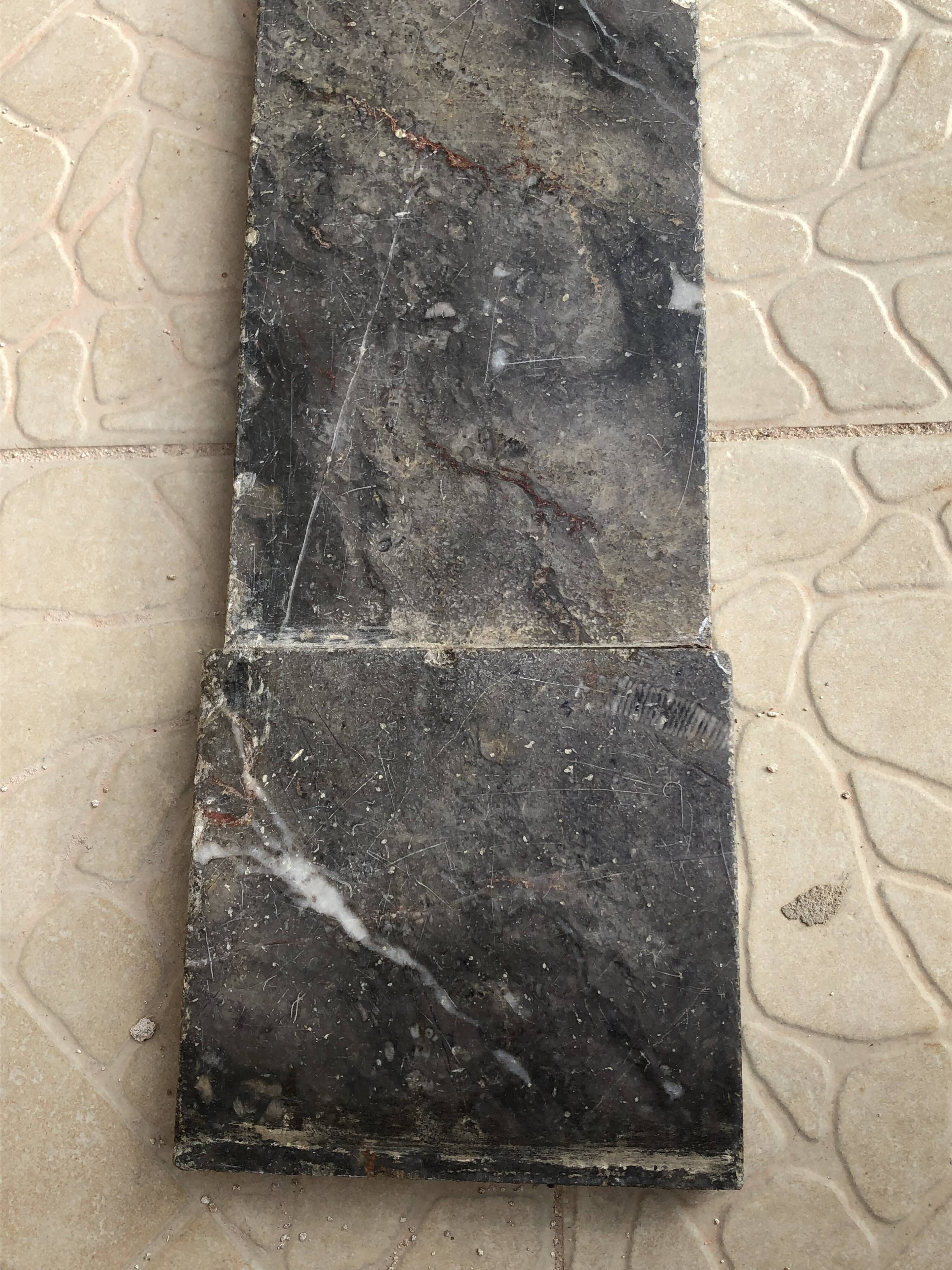 19th-century marble fireplace