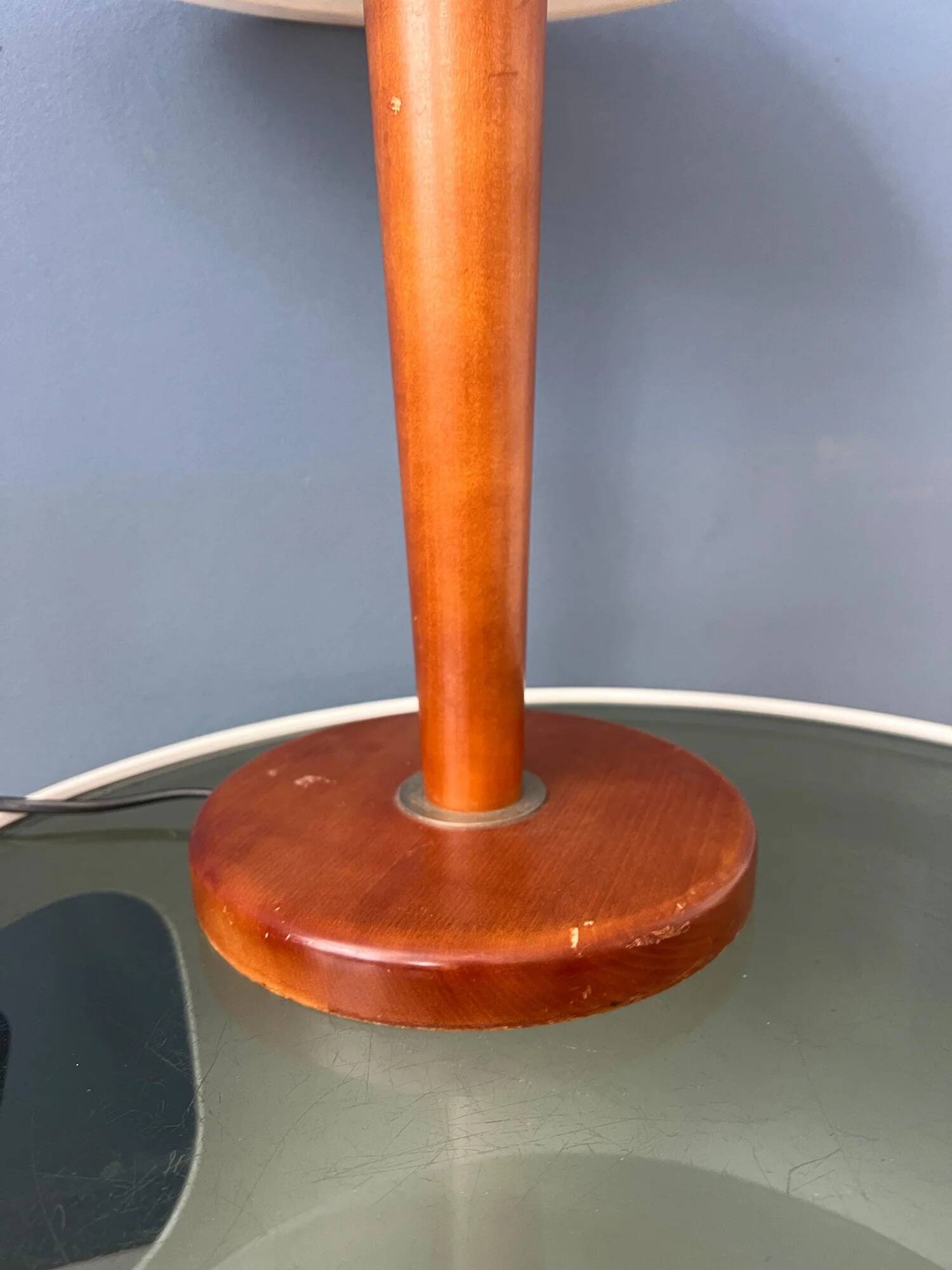 Post modern mushroom table lamp - art nouveau glass table lamp