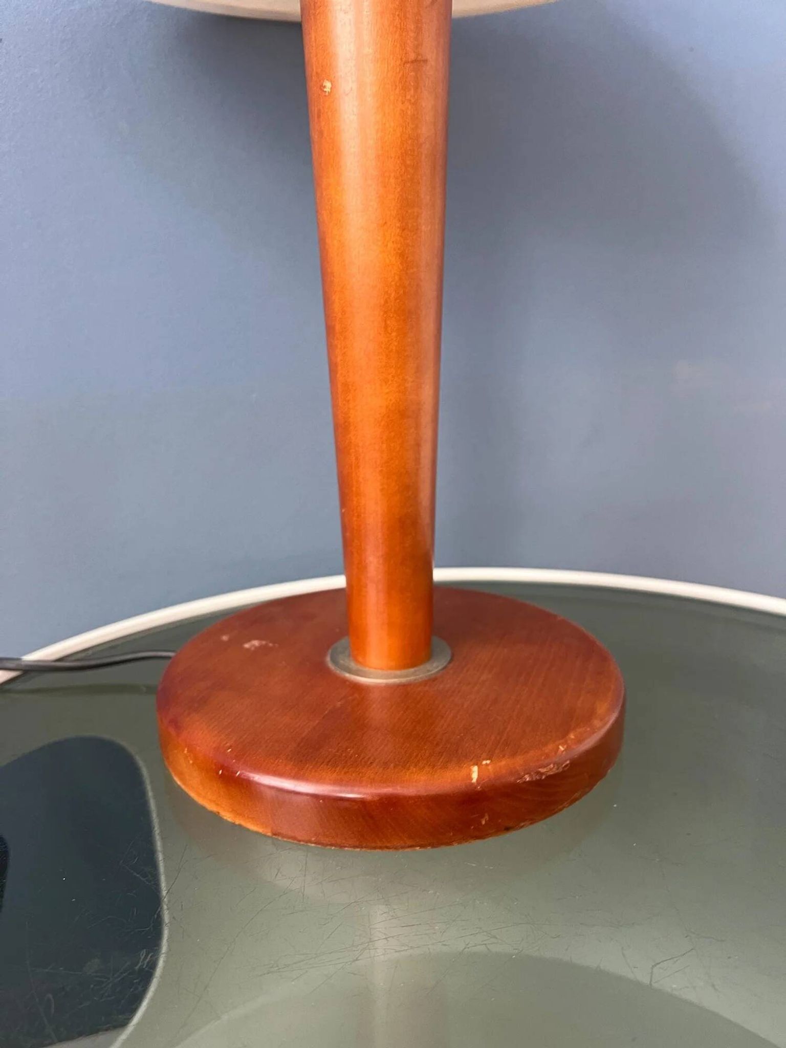 Lampe de table champignon postmoderne - lampe de table en verre art nouveau