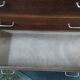 Vintage chest of drawers with solid oak compass legs