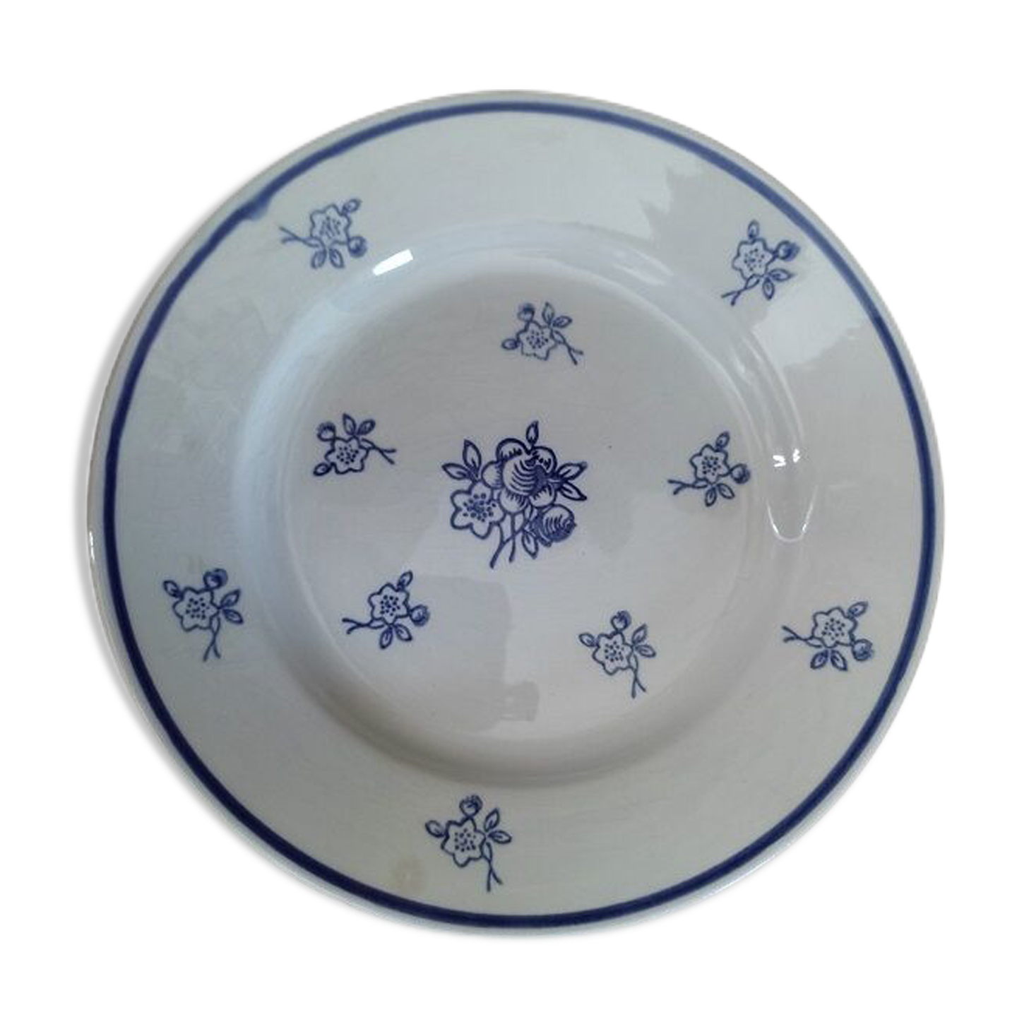 Plate porcelain star