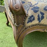 Louis XV style wingback armchair