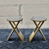 Pair of vintage folding stools