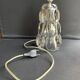 Schneider Glassworks - Important Lamp Foot - Molded Crystal - Conical with Godrons