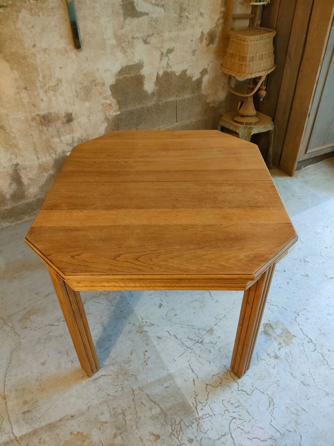 Art Deco farmhouse table