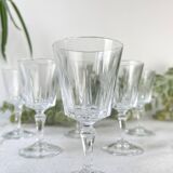 6 Vintage Cristal D'Arques Versailles Liqueur Glasses