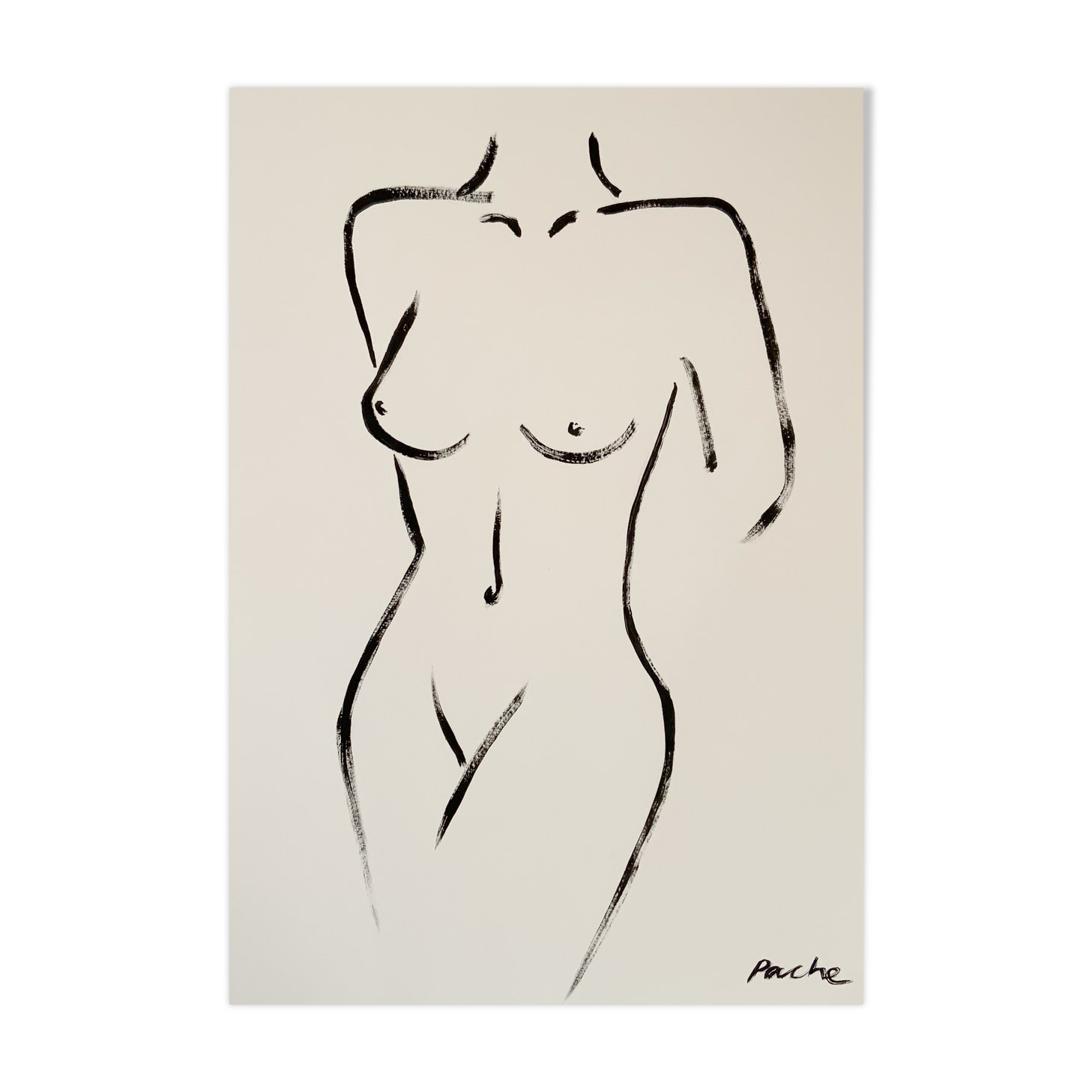 Zia original acrylic female figure painting