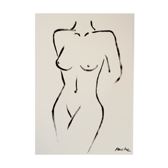 Zia original acrylic female figure painting
