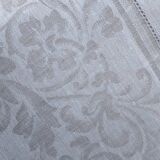 Damask linen tablecloth