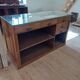 Oak shop counter