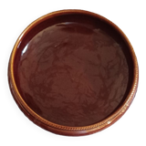 Fruit basket on porcelain stand, color: brown . l: 20 cm and h: 16 cm
