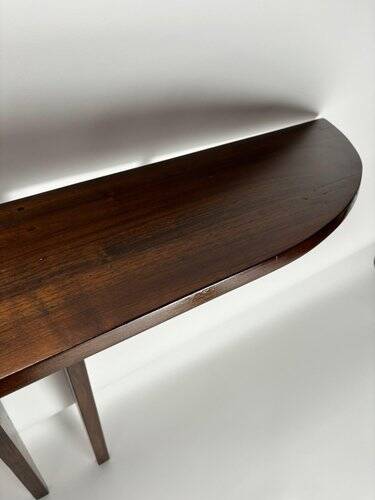 Mid-Century Italian Wooden Wall-Mounted Console Table in the style of Ulrich, 1950s