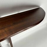 Mid-Century Italian Wooden Wall-Mounted Console Table in the style of Ulrich, 1950s