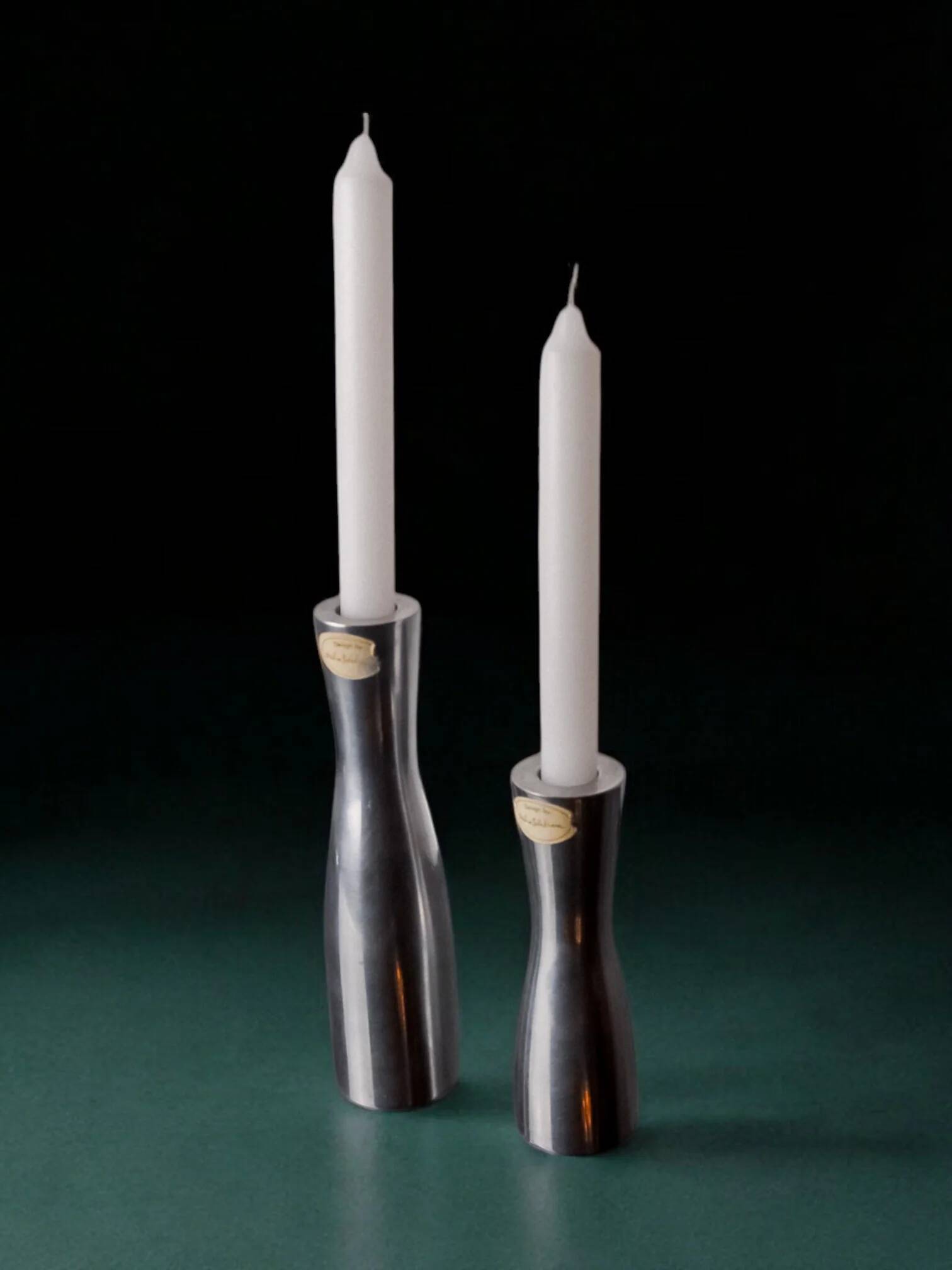 Pair of Gota Erika Pekkari candlesticks, Scandinavian, 1990s