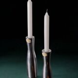 Pair of Gota Erika Pekkari candlesticks, Scandinavian, 1990s