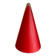 Lamp Teepee SCE cone in vintage red glass 80s