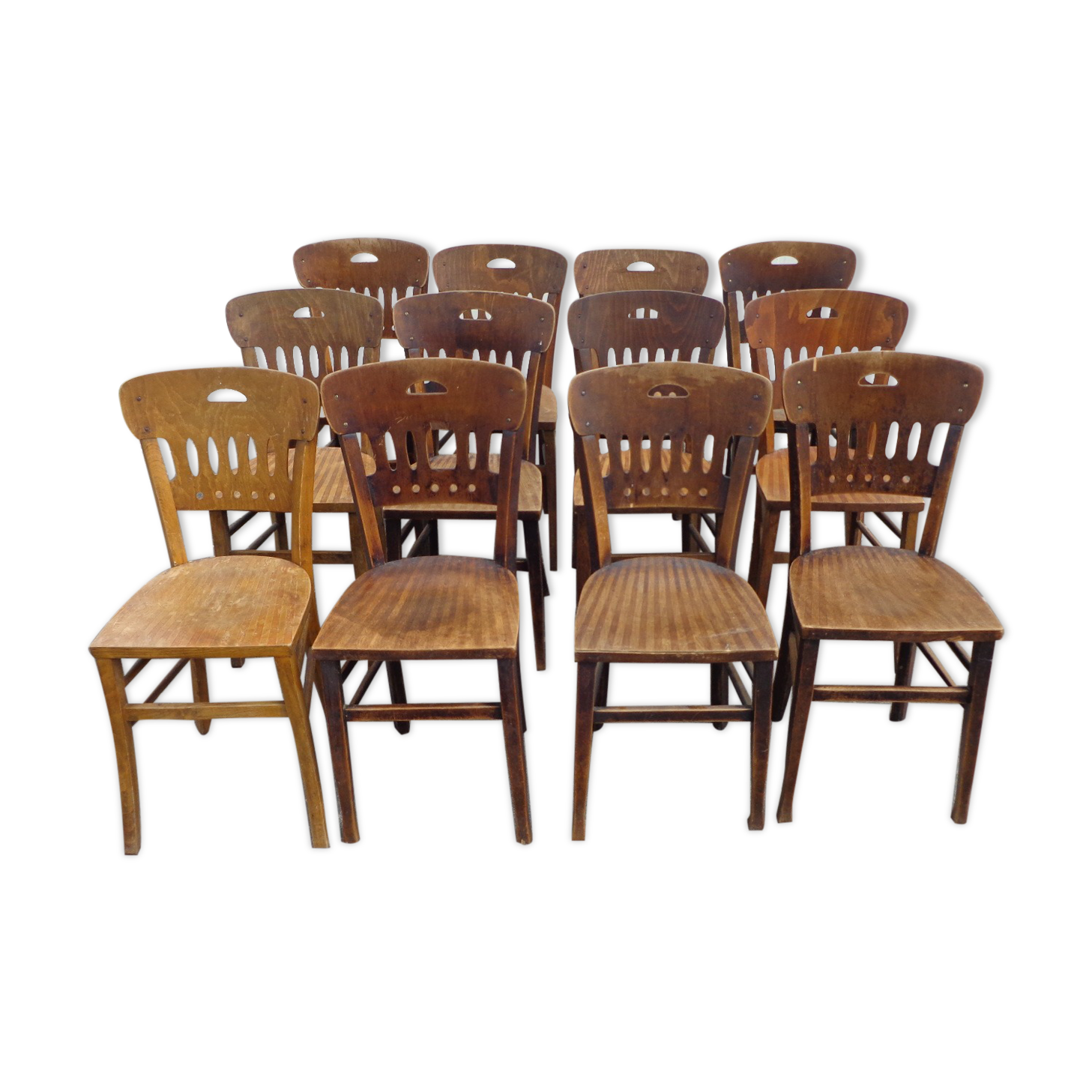 Set de 12 chaises bistrot Luterma