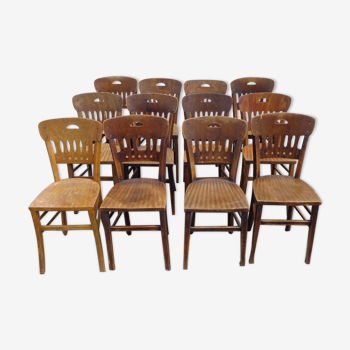 Set de 12 chaises bistrot Luterma