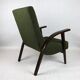 Olive Green Boucle Armchair design by Lejkowski – Leśniewski, 1970s