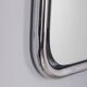 Vintage 1970s wall mirror in chrome-plated metal, italian design