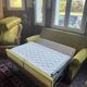Vintage velvet sofa bed