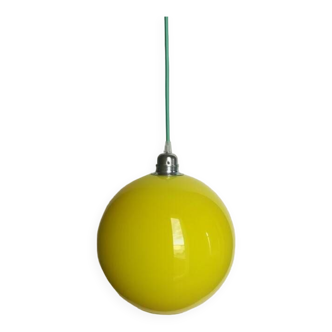 Opaline yellow globe from the 70s