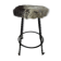 Vintage stool lined with cowhide