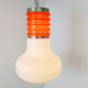 Space age glass pendant light, 1960s