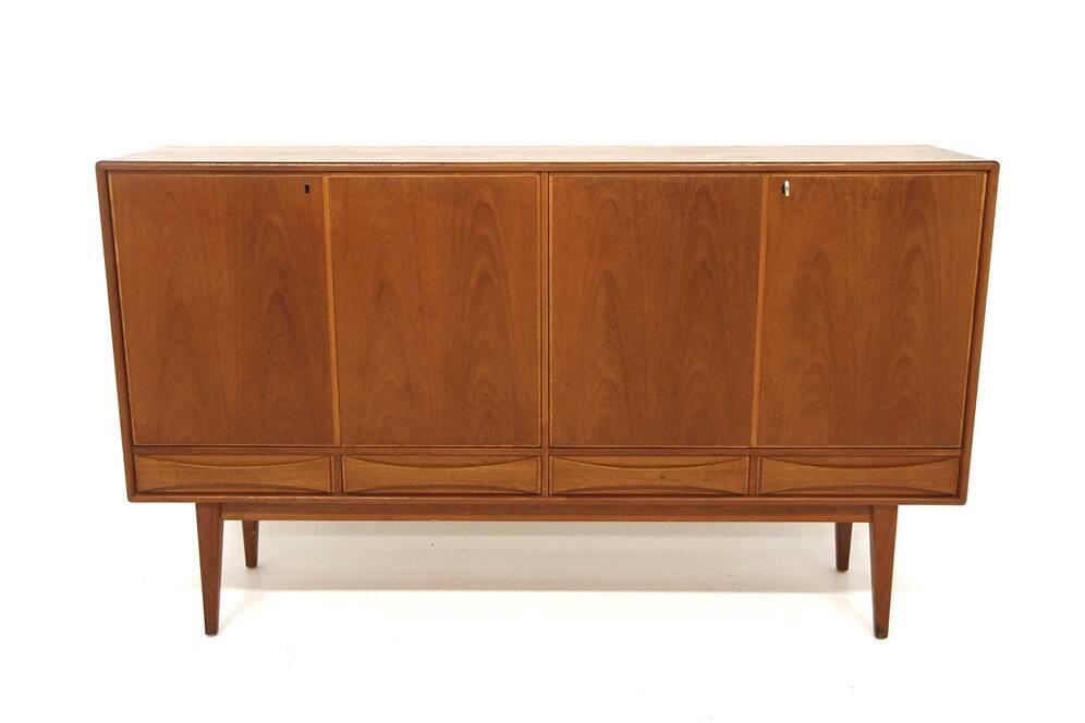 Scandinavian teak sideboard, Möbelfabriken Linden, Sweden, 1950