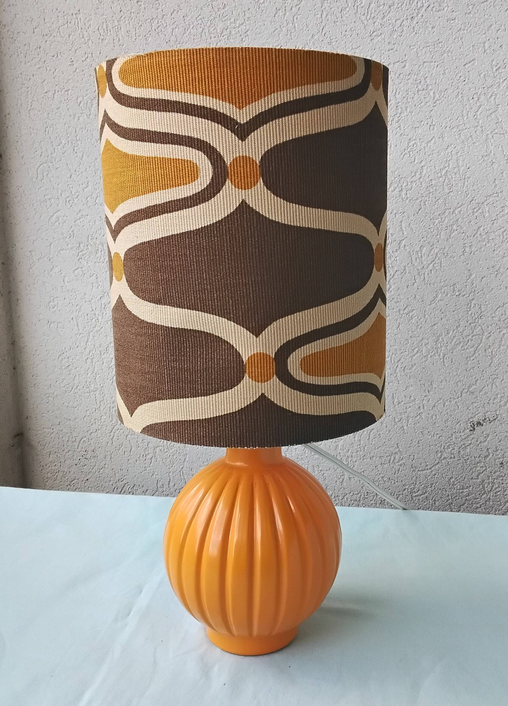 70's glass lamp