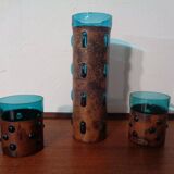 Copper and Glass Set by Nanny Still for Raak Amsterdam, 1970s, Set of 5