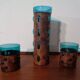 Copper and Glass Set by Nanny Still for Raak Amsterdam, 1970s, Set of 5