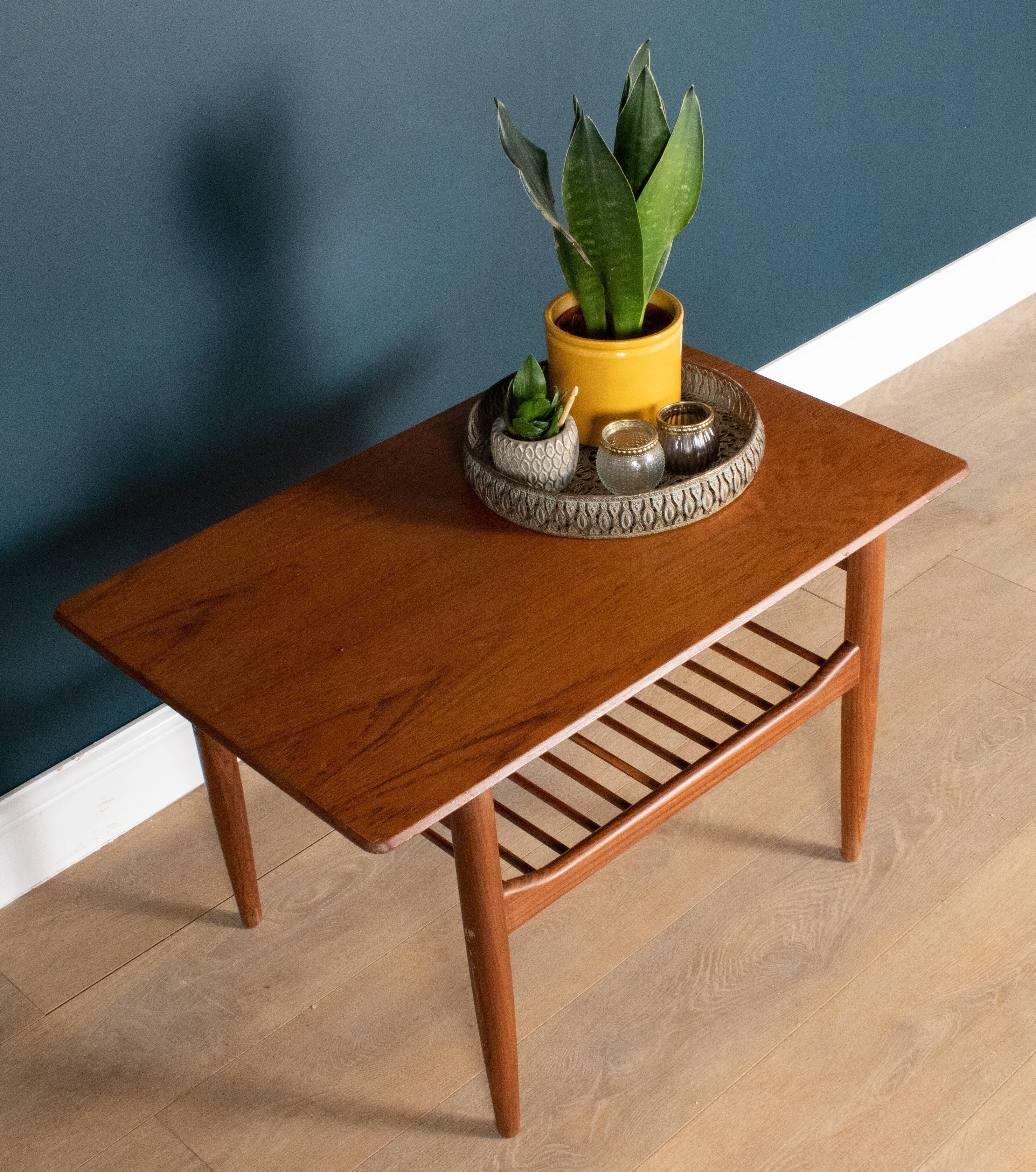 Restored Teak Retro 1960s Lamp Table G Plan By LB Kofod Larsen
