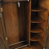 Unique wooden wardrobe and/or hall cupboard in Art Nouveau style, 1930.