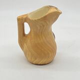 Vintage ceramic pitcher Vallauris Grandjean Jourdan imitation wood
