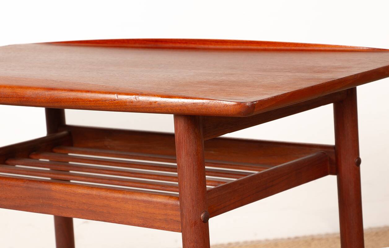 Teak coffee table, 2 levels, model PJ 107 by Grete Jalk/Jeppesen.