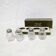 Set of 4 Christofle salt cellars - Glass and solid silver