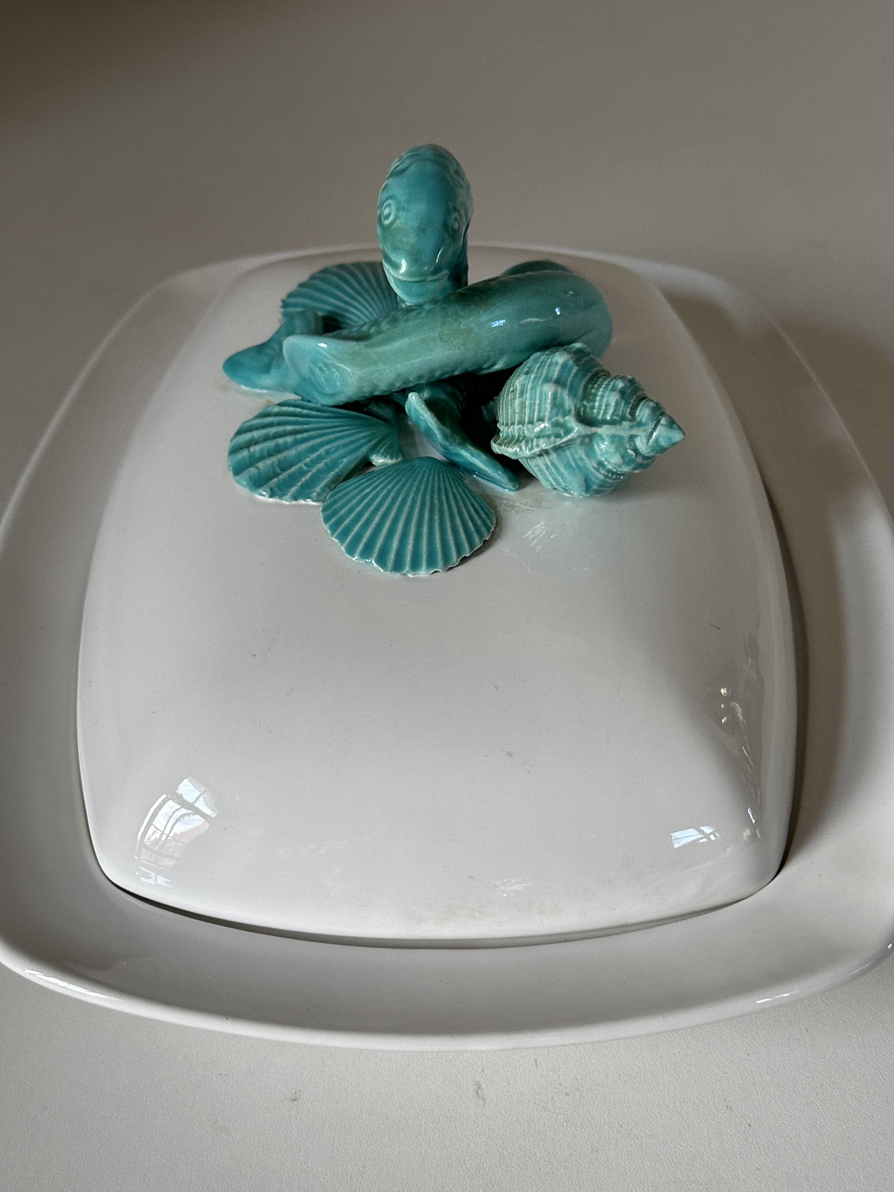 Vintage signed fish dish from the 60s and 70s