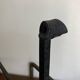 Paire de chenets en fer battu 1960