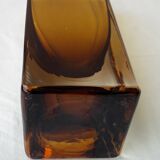 Square glass vase