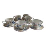 6 English cups Churchill Rosetta