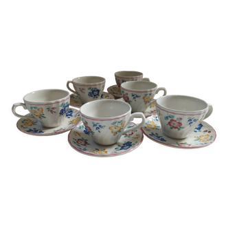 6 tasses anglaises Churchill Rosetta