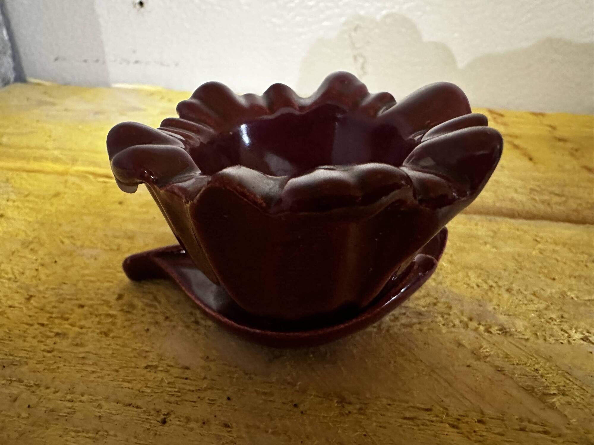 Ceramic Candle Holder Vallauris 1950s signed CAB