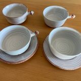 Teapot, 4 cups and 2 saucers Vallauris 50s Grandjean Jourdan
