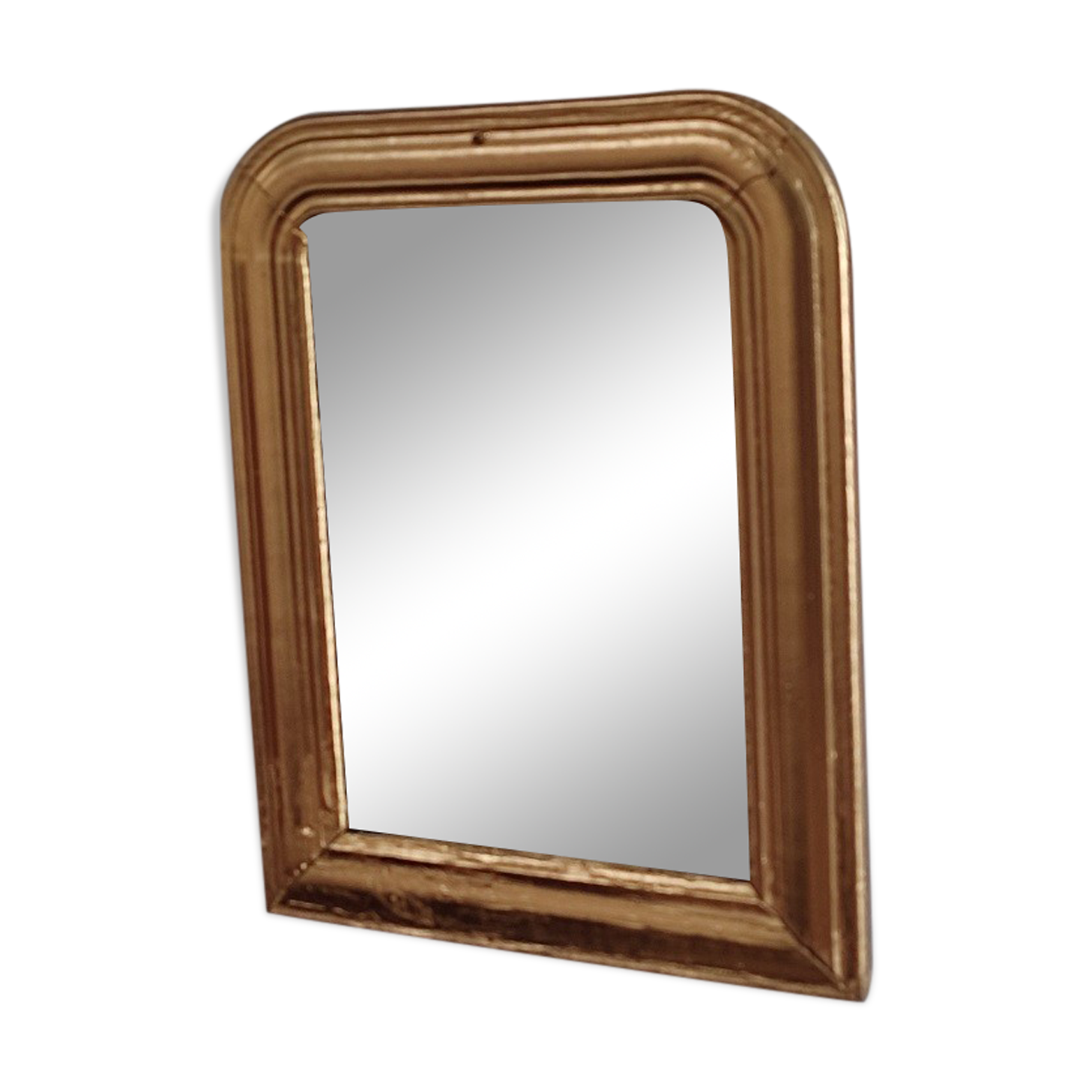 Mirror old plaster Frame gilded wood 25x31cm