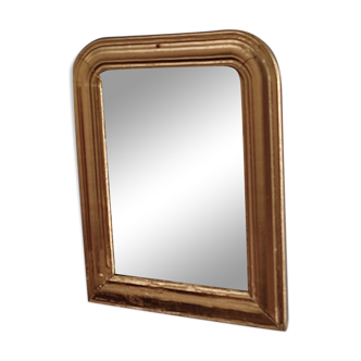 Mirror old plaster Frame gilded wood 25x31cm