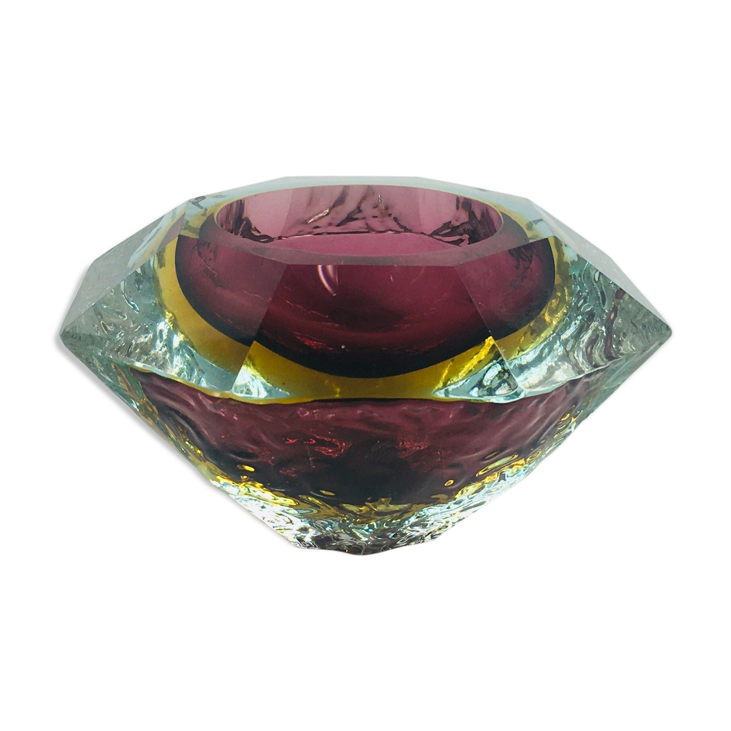 Mid-Century Murano Sommerso bowl from Mandruzzato, 1960s